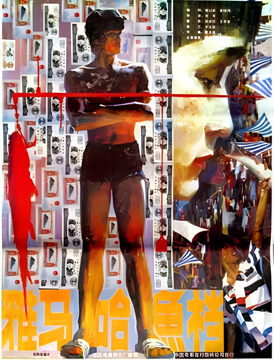 야마하 생선 가판대